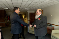 Greeting my boss Scott.
