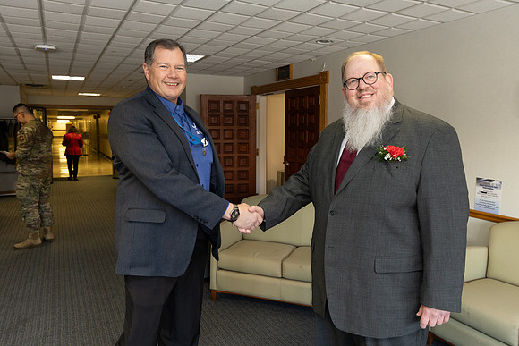 Me with my last boss at work.
