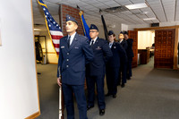 Color Guard ready to march in.