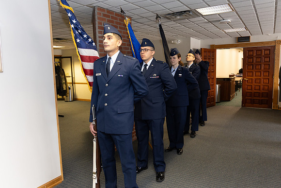 Color Guard ready to march in.