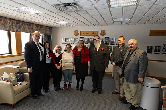 Photo with Sue and friends who joined me for the official celebration.