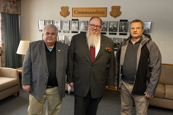 Me with friends John and Dave.